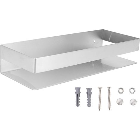 Étagère de Douche Inoxydable 30cm, Support Mural pour Salle de Bain, Rangement Anti-Rouille pour Cuisine (1/5)