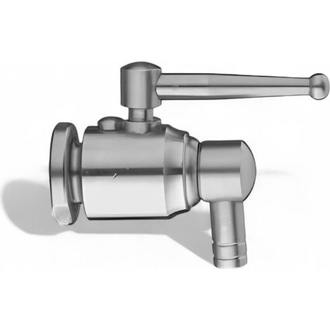 Rubinetto a sfera antigoccia in acciaio inox per contenitori e fusti -