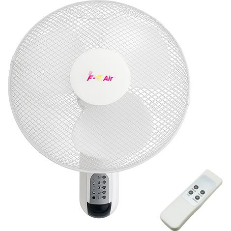 Ventilador de Pared 50W con 3 Velocidades y Mando a Distancia (1/2)