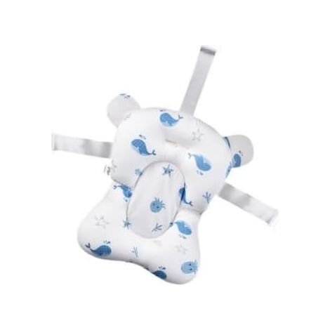 Coussin De Bain Bébé - 1 Unité - Maille 3D Et Coton - Réglable Antidérapant - Baignoire Nouveau-né 0-24 Mois (1/5)