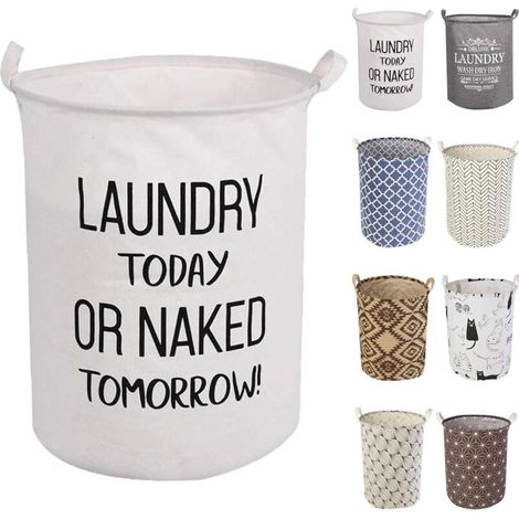 19,7" Paniers à Linge, Paniers à Linge Pliable Grand Bac de Rangement en Tissu Corbeille à Linge pour Organiser Chambre d'enfants, Jouets, Vêtement-Ensoleillé