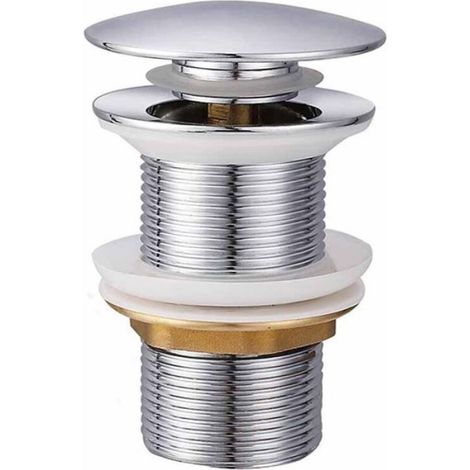 Bonde Rétractable - Trou De Trop-plein - Panier Filtrant Intégré - Raccord G11/4 - 1 Pièce