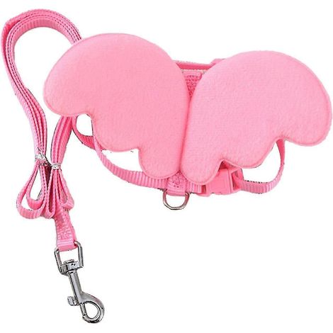 Harnais canard à motif d'ailes, boucle flexible, couleur unie, corde longue. Harnais canard pour animaux.