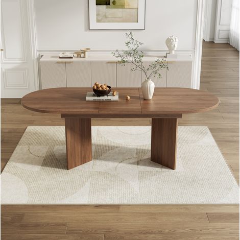 Mesa extensible comedor 4-8 personas MDF OKMYHOME (1/5)