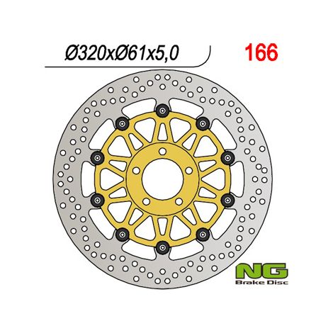 Disco de freno flotante Wave para Kawasaki VN 1500/1600 Mean Streak '02-'08