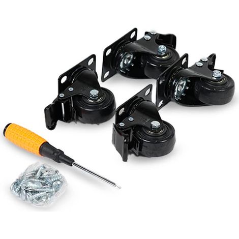Werkbank Rollen 50 mm, 360° drehbar 4er Set bis 135 kg