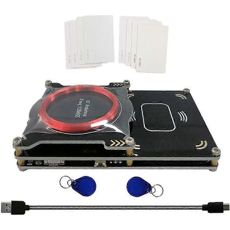 Lecteur de cartes RFID intégré Proxmark3 Easy V3.0 RDV4 512k, avec puce d'identification M1 et antenne intégrée. Décodeur bs (1/5)