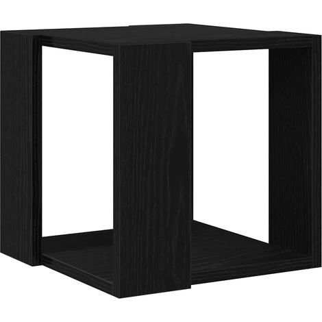 vidaXL Tavolino da salotto Rovere Nero 32 x 32 x 30 cm