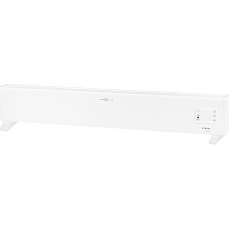 Eurom – Radiateur convecteur électrique 2000W – WiFi intégré – Longueur 112.5cm – Hauteur 21.3cm – Largeur 112.5cm – Blanc (1/5)