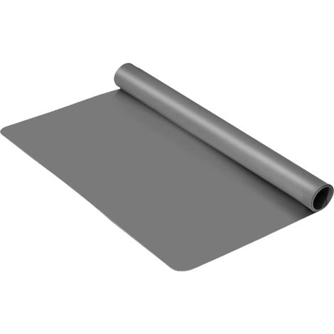 Tapis Silicone Grand 70 x 50cm, Antidérapant et Résistant à la Chaleur, Pour Table et Plan de Travail Cuisine, Resine Epoxy (Gris) (1/5)