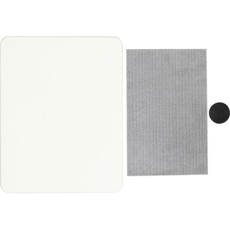 Tapis de bain à séchage rapide, antidérapant et absorbant l'eau, blanc, 45 x 35 cm / 17,7 x 13,8 pouces (1/5)