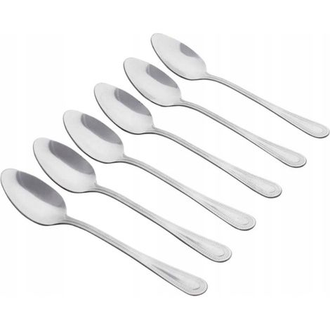 Cucharas de café/té, 6 unidades, acero inoxidable (1/3)