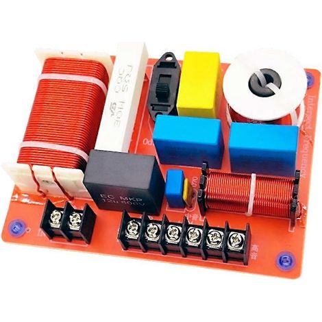 Filtre de fréquences 3 voies 500 W pour haut-parleurs (aigus, médiums, graves), 850 Hz - 5500 Hz, haute fidélité, pour système audio domestique. (1/5)