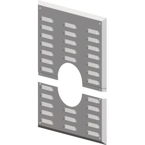 ATEC Pannello murale c.ventilazione posteriore DN 100 per funzionamento ad aria ambiente 280x350mm, 2330