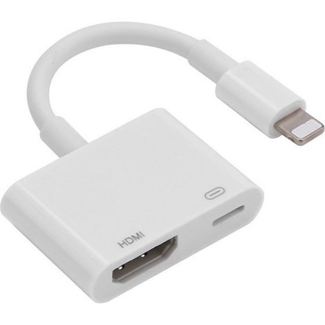 Adattatore HDMI per iPhone 1080P Lightning HDMI AV Digital iPhone HD-MI Adattatore per TV/proiettore/monitor/iPad/iPhone 14-11 XS, non applicabile a Netflix