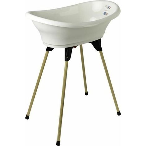 KIT BAÑERA VASCO THERMOBABY Blanco Muguet: bañera + pies + tubo de desagüe (1/2)