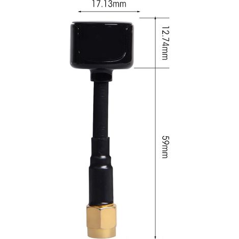2pcs-Foxeer-Lollipop-5-8G-2-3Dbi-RHCP-FPV-Antenna-RP-SMA-for-FPV-Racing-RC(Black) (1/5)