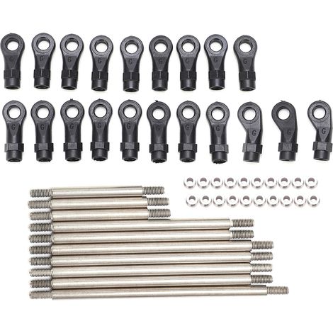 Biellette de direction métallique avec rotule pour voiture RC Traxxas TRX4, empattement 313 mm, échelle 1/10 (1/5)