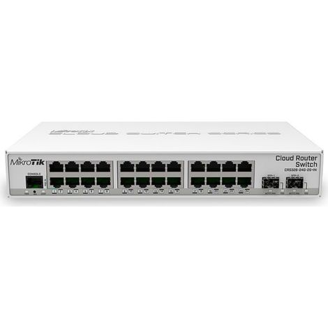MikroTik CRS326-24G-2S IN conmutador 24 Puertos Gigabit 2 Puertos SFP