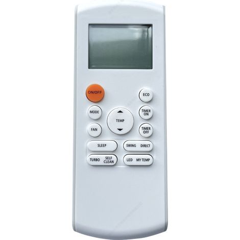 Télécommande de climatiseur sans fil – Compatible Beko et Midea – Fréquence 433 MHz – Contrôle infrarouge pour modèles Rg57k7(b), bgef, rg57a1(b), rg57b(b), bge-RG57A7-DELKEVIC (1/2)