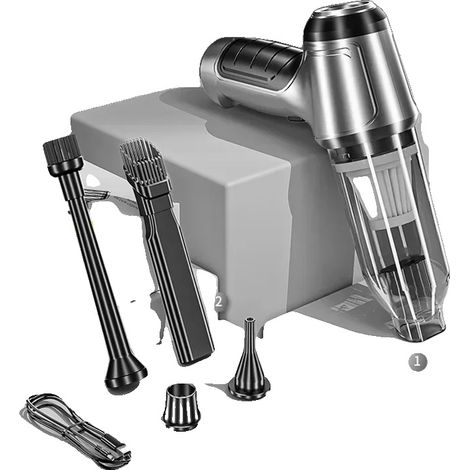 Aspirateur à main, design portable, puissance d'aspiration élevée, Mise à niveau sans balais (1/2)