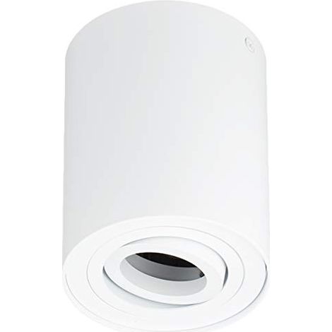 Plafoniera Interno Soffitto Spots Orientabile Cilindro Bianco Cookie GD Trio (1/4)