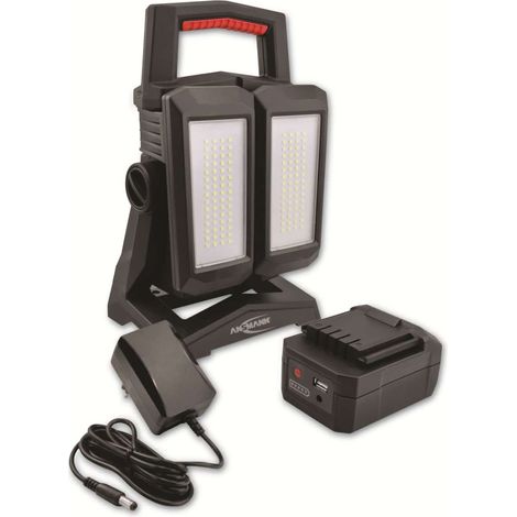 ANSMANN 60W LED Akku Scheinwerfer Suchscheinwerfer Handlampe Leuchte 4500 Lumen (1/5)