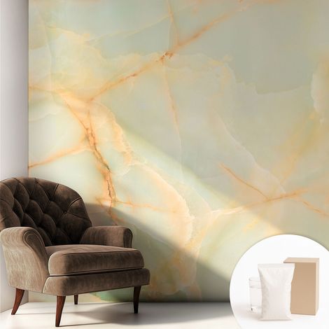 Papier peint intissé décoratif pour salon chambre et cuisine Facile à poser avec colle Élégance marbrée 250x250 cm (1/5)