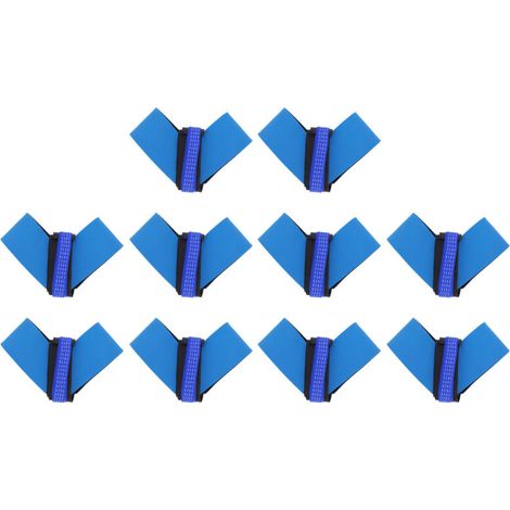 Lightweight, Flexible, and Comfortable Anti-Static Foot Strap, Improves Safety, High Quality, 10-Piece Set, Blue Synthetic Rubber Elastic for Workshop (1/5)
