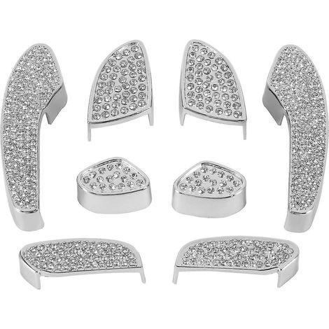Garnitures décoratives pour interrupteur de commande réglable en cristal argenté pour C E Glc W205 W213 X205 2015+ (1/5)