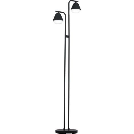 Lampadaire, lampe sur pied 2 flammes style industriel (1/5)