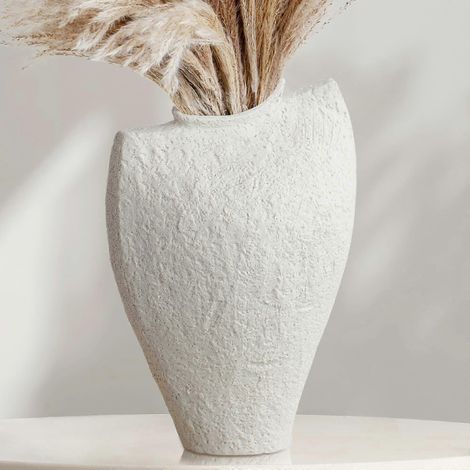 Grand vase en céramique pour la décoration du salon, style scandinave moderne, 28 cm de haut, référence 2025 (1/5)
