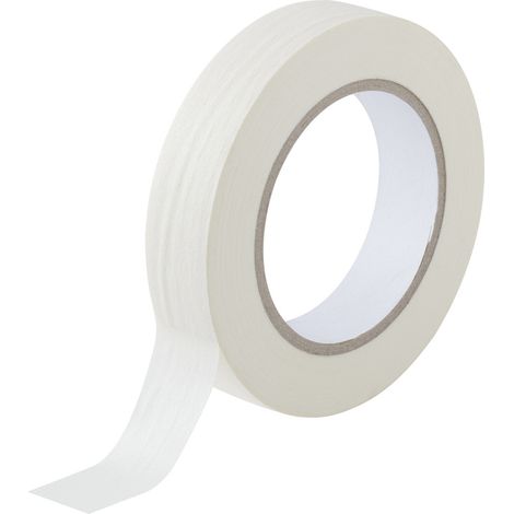 TOOLCRAFT 93038c188 93038c188 Kreppband Weiß (L x B) 50 m x 25 mm 1 St.