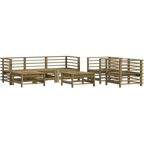 Maison Exclusive - Set Salotto da Giardino 7 pz in Legno Impregnato di Pino (1/5)
