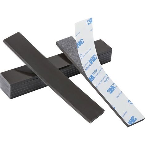 Lot de 8 bandes magnétiques adhésives 3M – Fixation rideaux fenêtre, tableaux – Puissantes, polyvalentes (1/4)