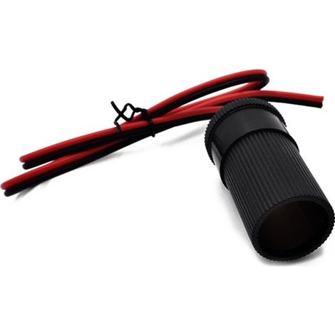 Rallonge allume-cigare en cuivre pur de 1,8 m (6 pi), câble 12 V 16 AWG avec fusible et prise d'alimentation CC pour gonfleur et nettoyeur de pneus de voiture (adaptateur mâle/femelle). (1/5)