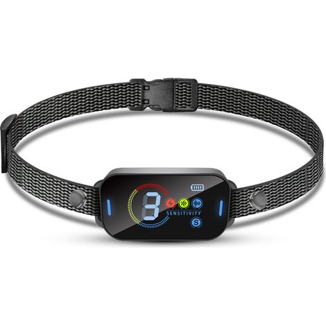 collier anti aboiement chien-Dispositif de dressage canin, collier électronique télécommandé, dispositif anti-aboiement intelligent, chargement par vibration, dressage canin (1/3)