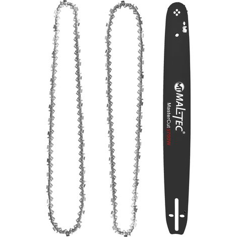 Juego de barra de 18" y 2 cadenas para motosierras de gasolina (1/5)