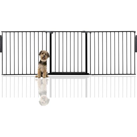 Bettacare Premium Multi Panel Flexible Pet Barrier, up to 226cm Wide, Black, 70cm High