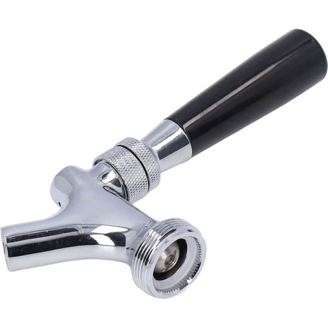 Robinet tireuse bière fût mitigeur laiton inox 304 argent 28mm pour bar restaurant 1 corps 1 poignée (1/5)