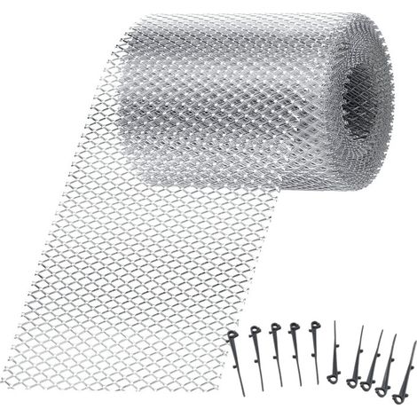 Filet de Protection pour Gouttière 12.7x610 cm - Grille Filtre Anti-Engorgement - Résistant aux UV pour Feuilles/Branches/Débris - Extérieur/Parc (1/5)