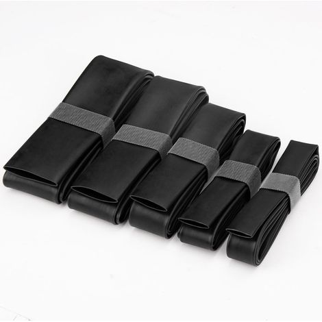 Schrumpfschlauch mit Klebe, Schrumpfschlauch Set Schwarz, Schrumpfschläuche Wasserdicht Polyolefin Schrumpfungsrate 3:1 zum Isolieren von Kabel Lötverbindungen(Ø30mm 25mm 20mm 18mm 15mm×1m) (1/5)