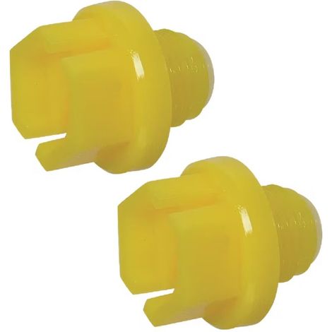 2x Bouchon anti-poussière à filetage mâle métrique BSP en plastique Embout Raccord Capuchon Protection Tuyau Hydraulique Tube, 1/8"