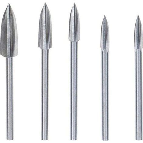 Pièces Fraise Outils De Sculpture Gravure Fraises Rotatives pour sculpture sur Bois Carbure de Tungstène Coupe Double Fraise Rotative Meulage Fraise En Acier Couteau Outil de Sculpture