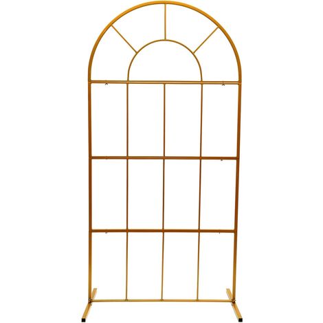 Hochzeitsbogen Metall Eckig, Hochzeit Bogen, Hochzeitsbogen Rahmen für Innen- und Außenbereich Rasen, Garten 2x1m (1/5)