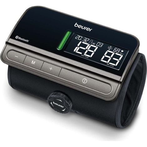 Beurer BM 81 easyLock Upper Arm Blood Pressure Monitor with Innovative Hoseless Cuff and App Connectivity