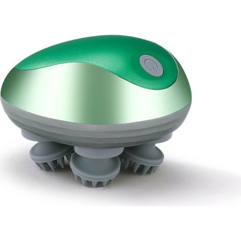 Masajeador multifuncional para el cuero cabelludo de gatos con función de amasado y vibración (verde) (1/5)