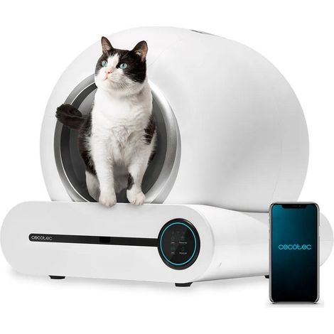 Lettiera Autopulente per Gatti Pumba 8500 CleanKitty Smart Control WiFi e Schermo, Sicura con Sensore a Infrarossi 65L