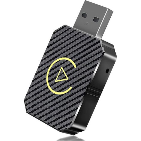 Adaptateur CarPlay sans fil, mise à niveau Plug and Play, connexion facile, compatible avec les voitures iOS 10+ et 2016 et versions ultérieures, (1/5)
