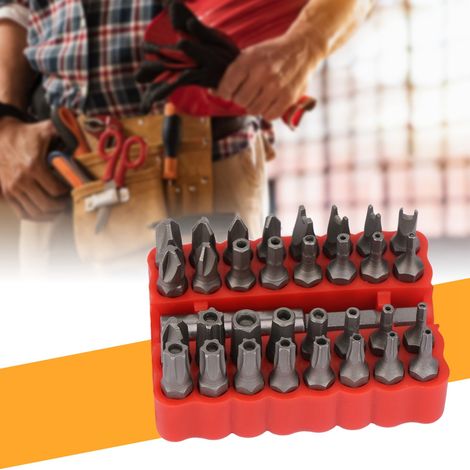 33 en 1 Coffret d'embouts creux pour tournevis hexagonal croix étoile embouts de vis tige d'extension (1/5)
